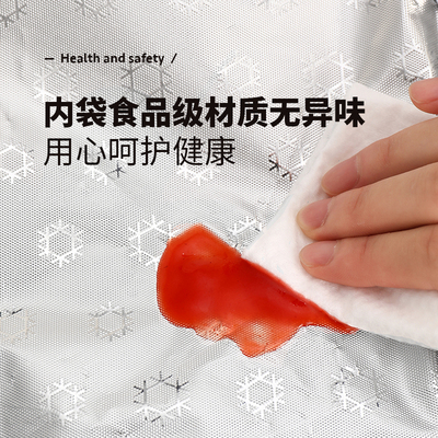手提饭盒袋保温袋便当包饭盒铝箔袋子加厚带饭包学生拎大号上班族