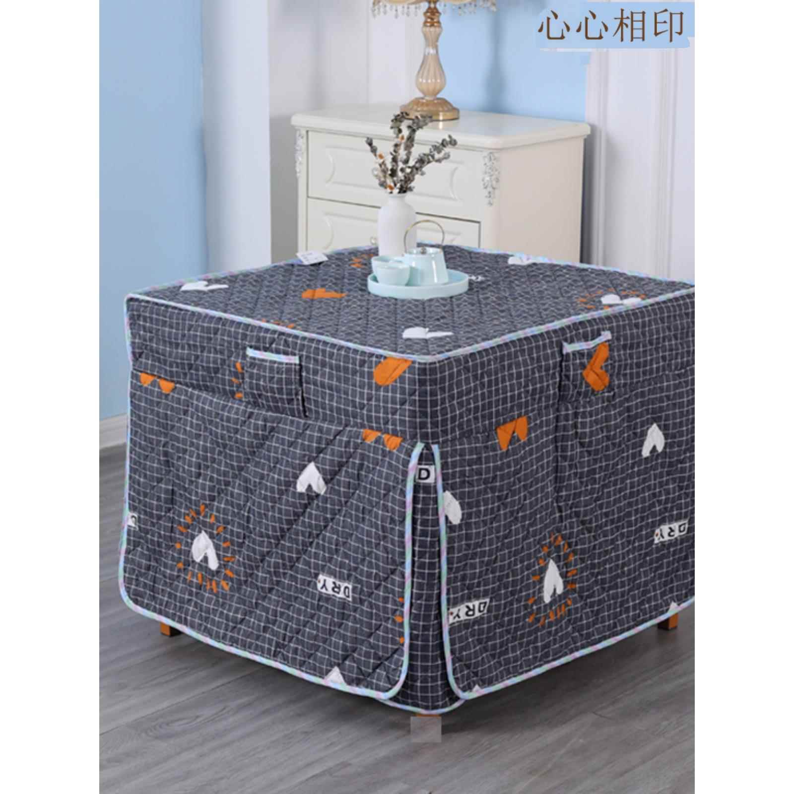 烤火罩罩正方形电暖炉烤火炉取暖桌罩烤火桌子电炉罩围罩加厚