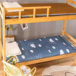 加厚款双面藤席床垫软垫学生宿舍单人专用90x190cm冬夏两用打地铺