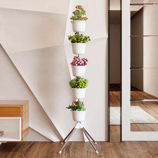 多层铁艺花盆架简约落地式客厅阳台室装饰萝架物绿植物盆内栽咨询