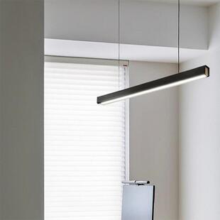 餐厅吊意式极简新款台台AWL岛主吧灯高端轻奢护眼饭桌一字长灯条