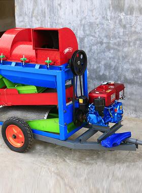 柴电两玉米玉脱机新型粒米扒皮50577机玉米扒皮脱粒用一体机黄豆