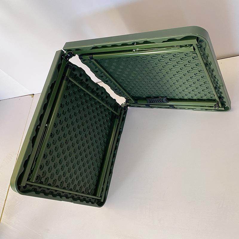 手提叠式餐桌箱式野FEF外会议桌户折营外露营餐桌山林野挥桌钢指