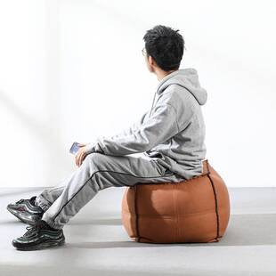 简约凳子创意家用懒人坐墩轻奢网红矮凳客厅小沙发脚踏卧室皮墩子