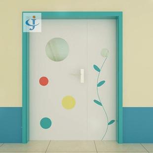 磐夹安巨梦厂家生产幼开儿园卡通木门防手带观察303窗子母平样式