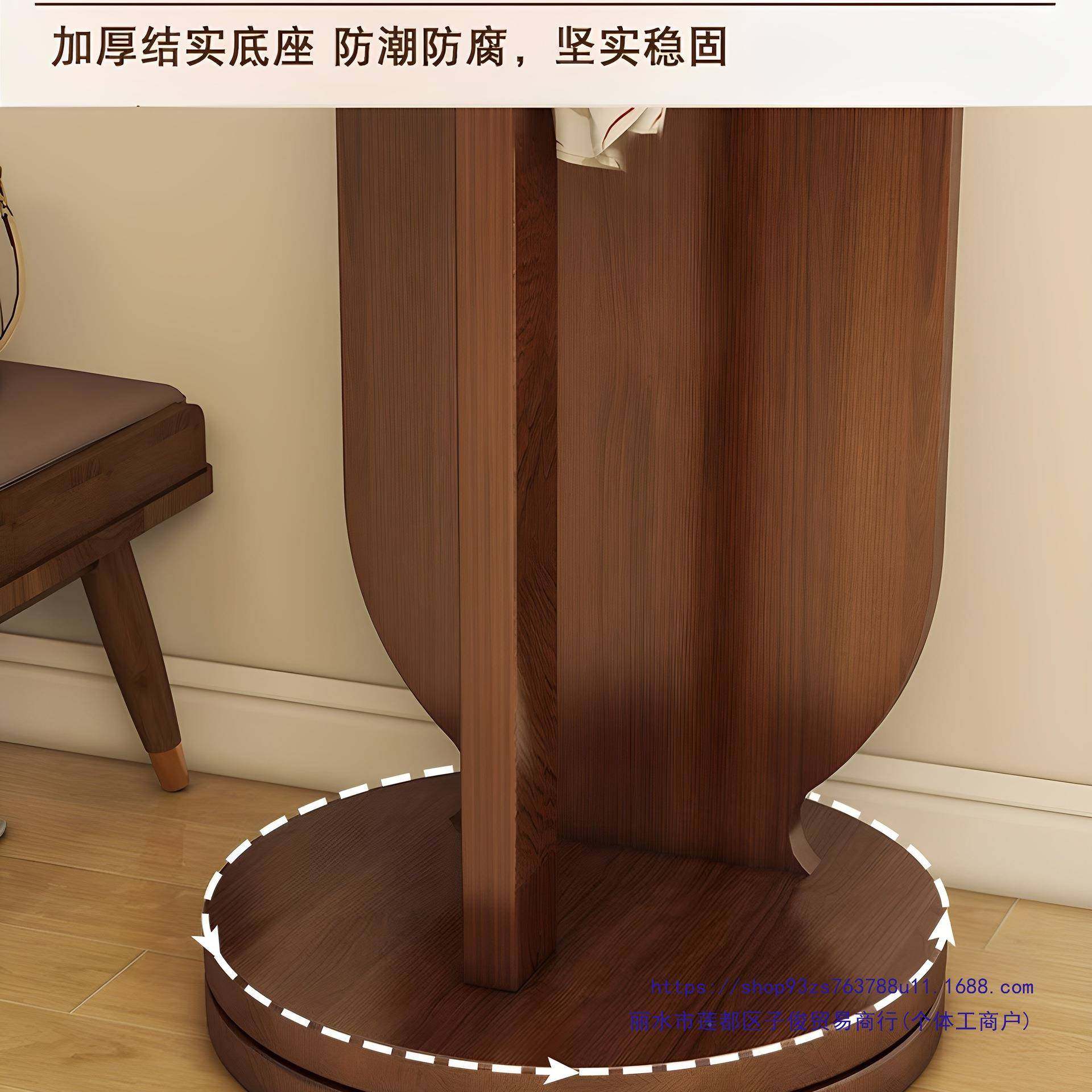 衣一尾旋转穿镜全身落地镜家用挂衣帽架鱼镜旋转鱼尾子体试衣镜立