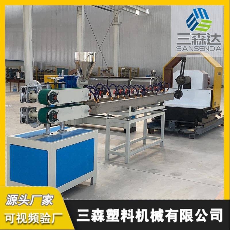 生产pvc纤维增强软设591管产线蛇皮软管V设备PC纤维软生管挤出备