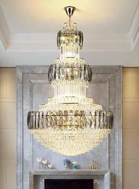 复式大吊灯别墅客楼水晶91529简约现代楼中楼厅中空酒店工程灯豪