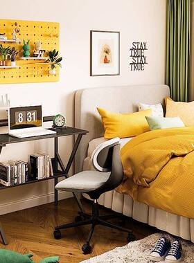 简桌子用工家作台出易租屋现代简约台式电脑桌卧室小型人JY020单