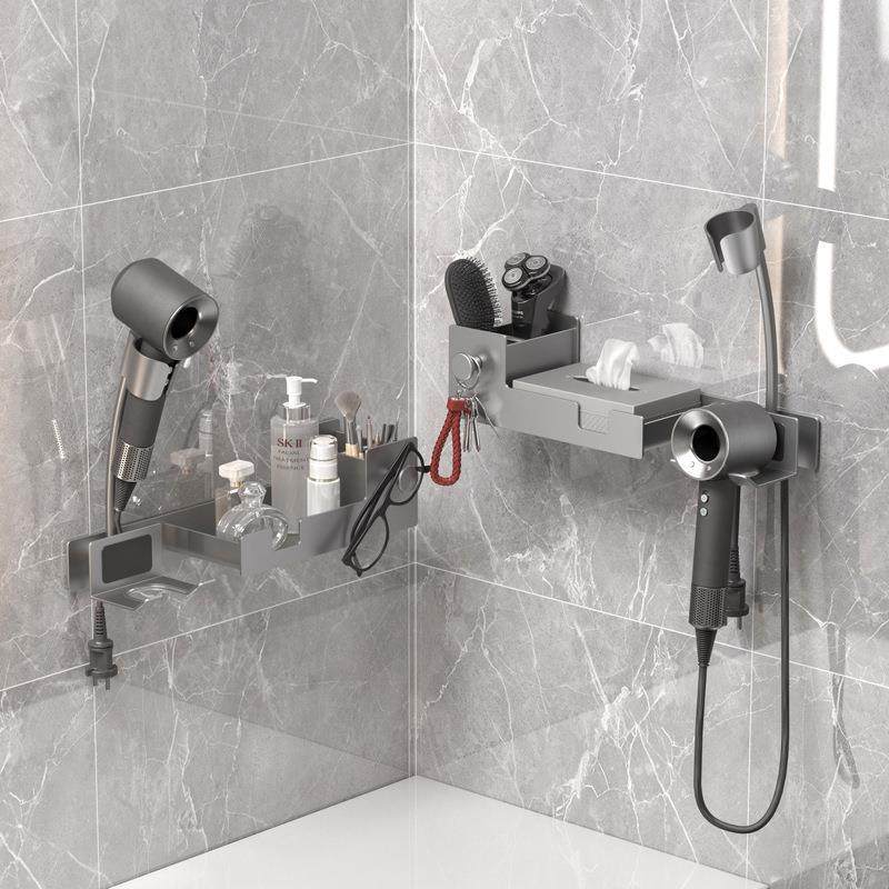 懒人免手持吹风机支架吹风无品牌/机置物架壁免孔浴室打风筒置放