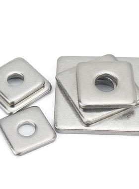 304锈钢M四方垫片/不四方平垫方型正方形垫圈ILEM6M810M12M14M61m