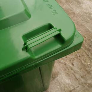 20l垃圾塑料4桶环卫挂车户外带轮子带盖可推桶式大号分663类垃圾