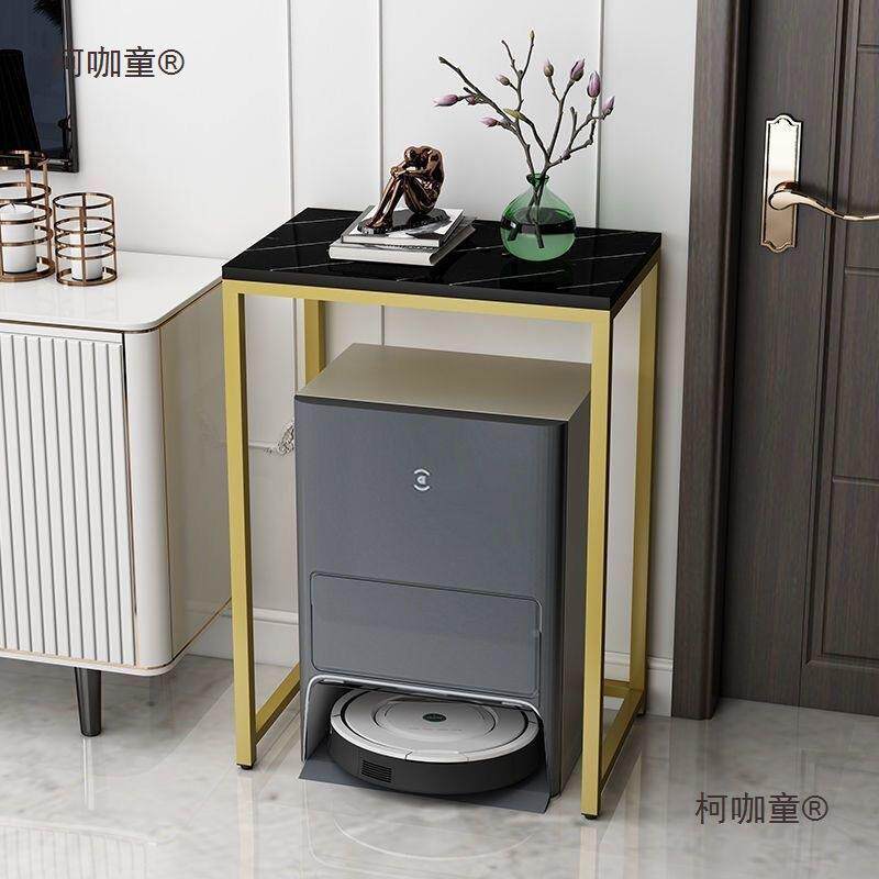 云鲸置物客厅置物沙架收铁艺鱼缸架扫地机器人纳柜柯咖童发轻奢麦