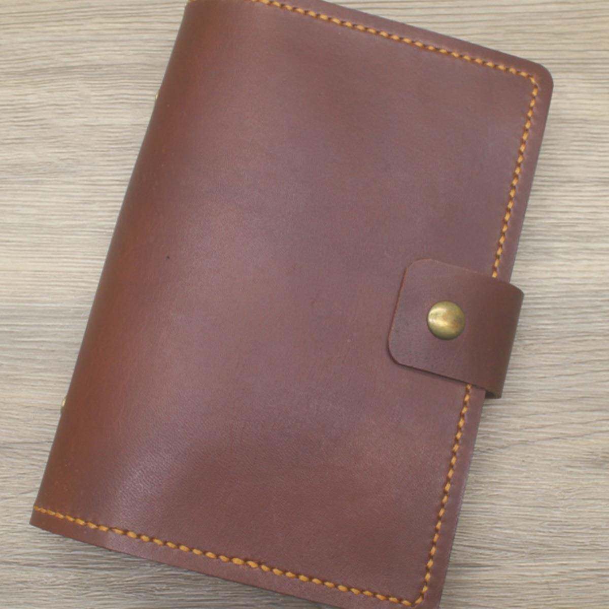 新品210030360.夹0宽内径活页复古笔记本约加厚简办公务商会议软