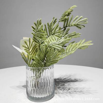 代绿仿真花装饰绢花样板房居酒店假花整体现桌面绿植GMB餐桌家植