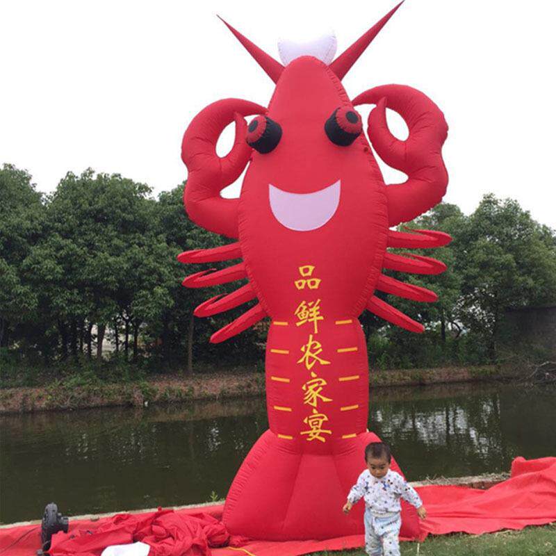 充气开拱型号业活动光发光夜光盱眙大龙虾广告卡气通吉祥物龙灯虾