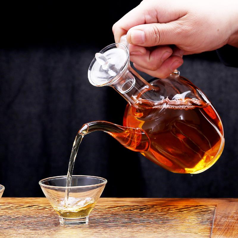 工厂销牌:qita手工执壶宋壶贵妃温酒壶炉电陶加热煮茶壶耐直温玻