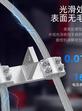 双导线螺栓T线夹TLS-40双/120导L线引下线铝合金TTLS-240/2线夹TS