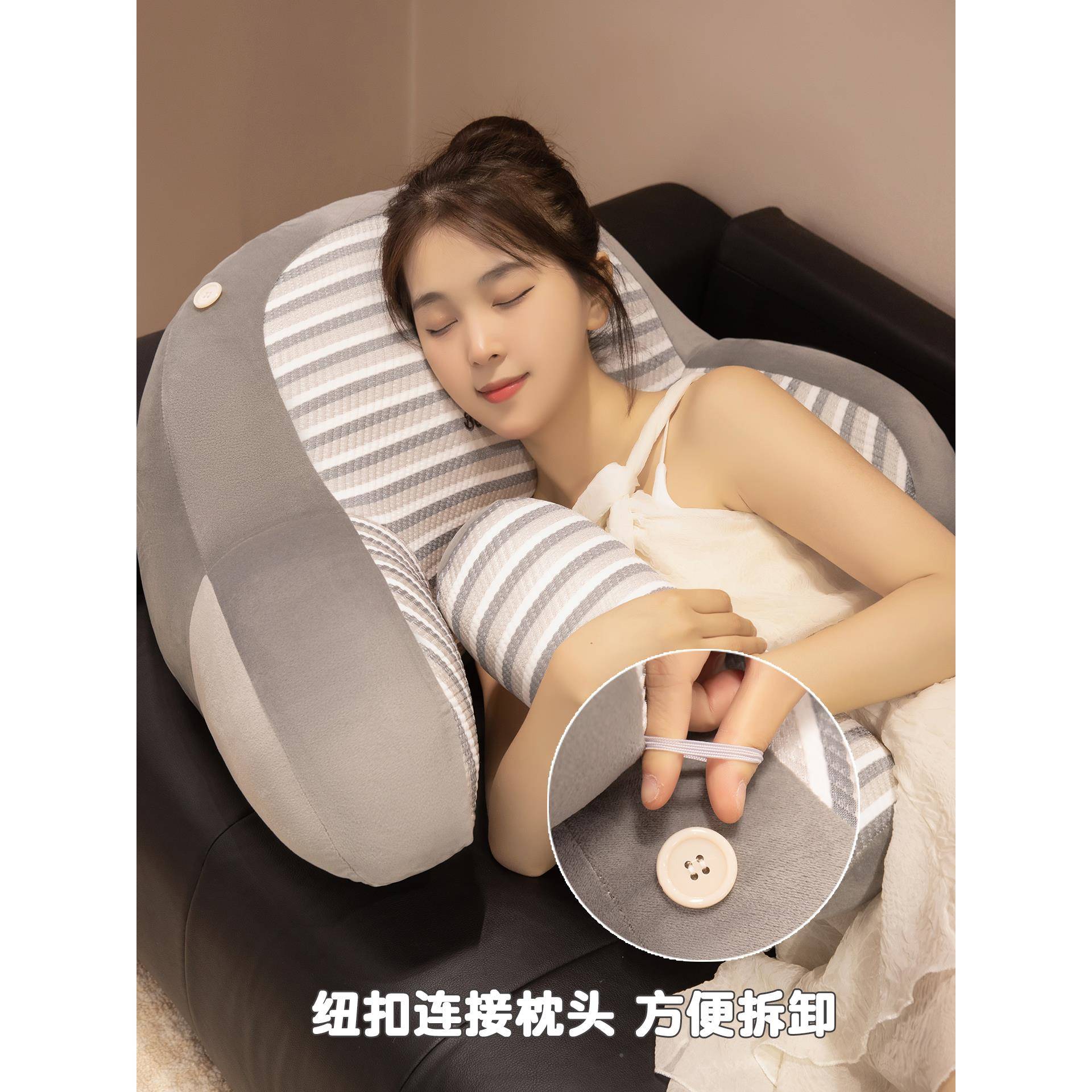冰丝腰床头垫靠软包靠背护腰靠内胆拆透可气夏季卧室床F99T6T99上