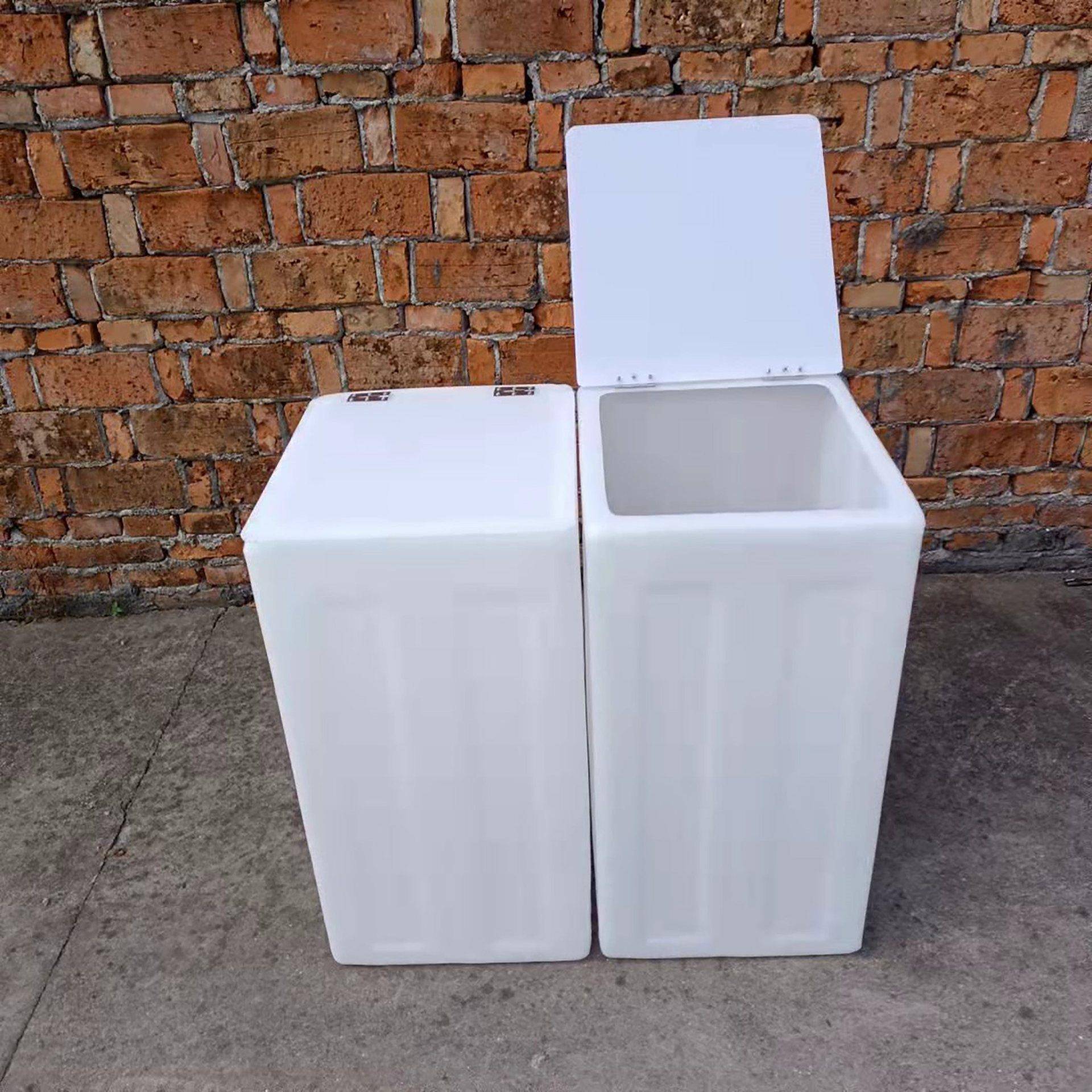 10L-口00L方547形水箱家用大敞翻盖储2水箱养鱼缸鱼困水桶耐酸