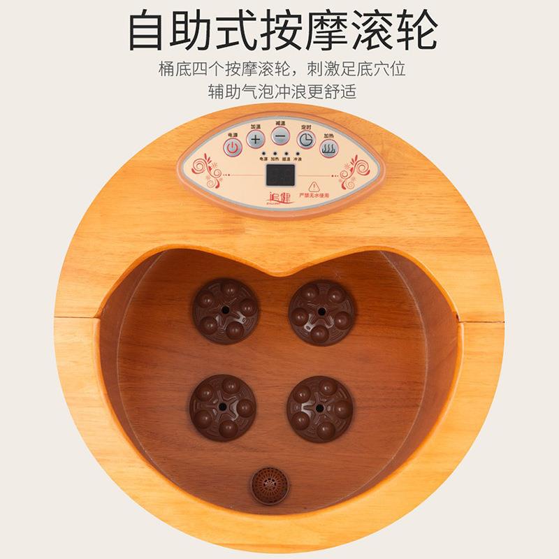 双泡脚桶洗257脚木足桶脚足浴桶家用单人老人泡盆杉木不带盖部