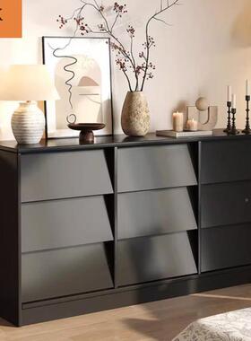 实木置物柜小厅收柜靠墙储物客柜九斗柜边柜斗柜抽屉纳柜卧室DZZ