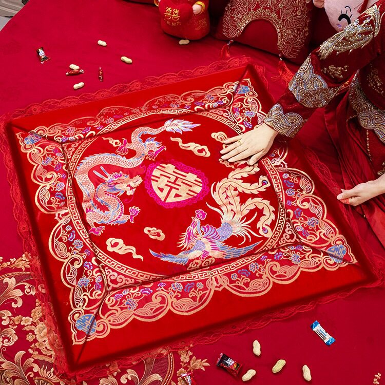 婚房百福坐福垫压床喜垫