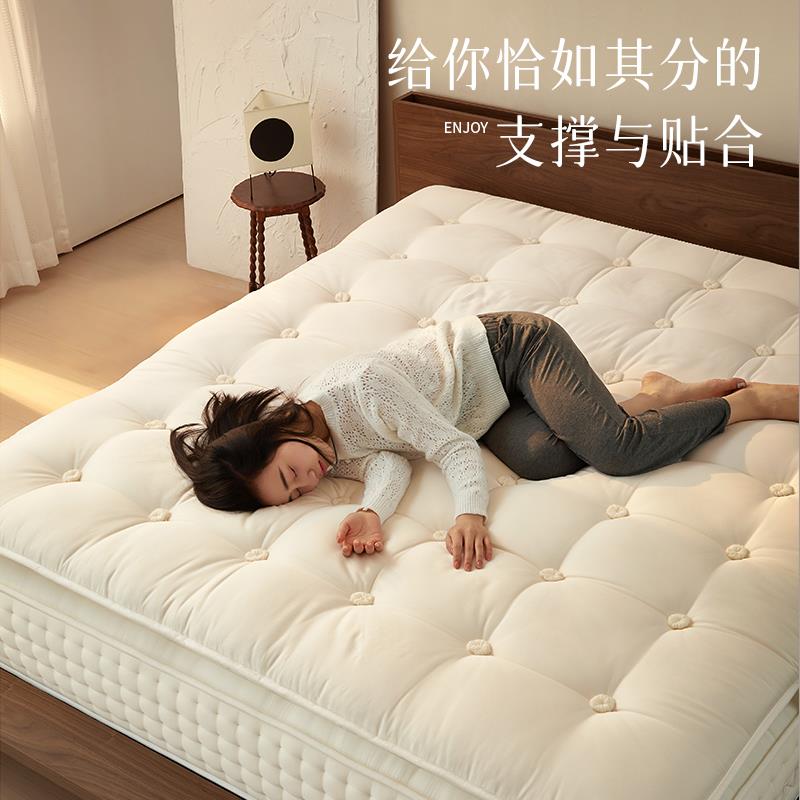 手工马毛手拉扣床SAA垫羊垫双无胶水弹层簧家顶用软垫酒毛店床垫
