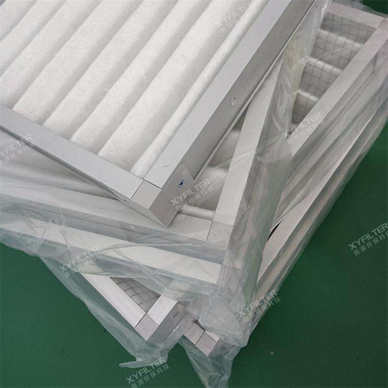 新源板式过滤G4铺折网过滤器散热滤叠网器河南平G1G2G新乡厂家