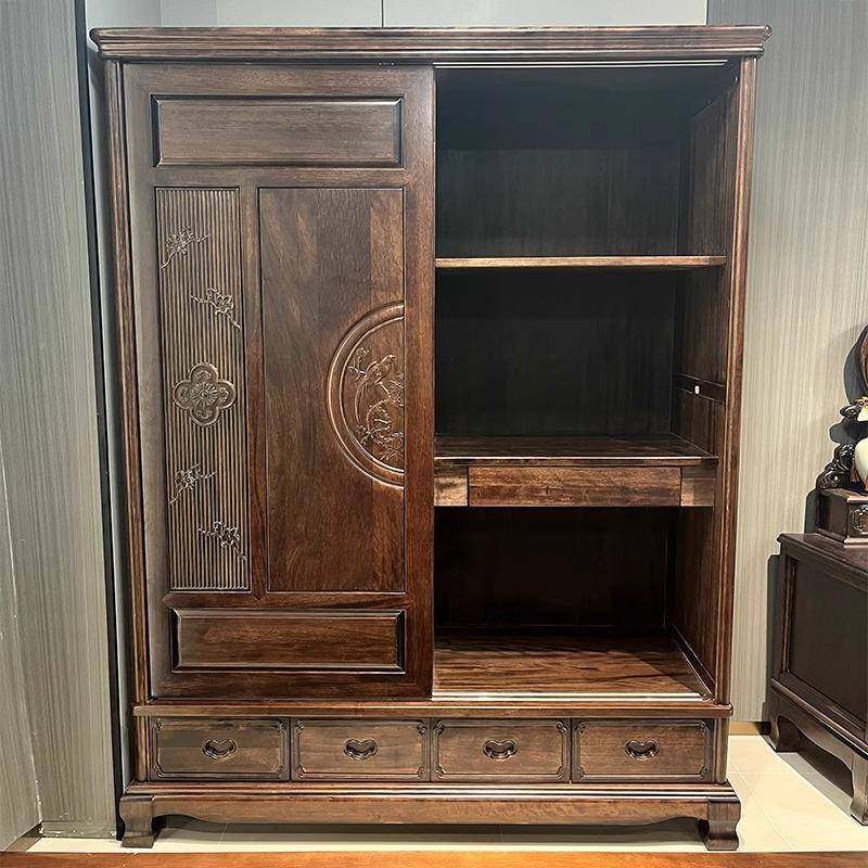 拉南JHN美紫檀木推移门衣柜古典式卧用室家全实木家具复中古衣橱,标准件/零部件/工业耗材,车间地垫,淘宝优惠券,粉丝福利购,淘宝优惠卷