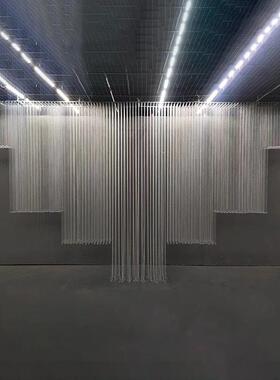 景装饰婚庆XHD堂珠帘亚克力吊婚礼背舞台梯顶形屏风珠道具路链引