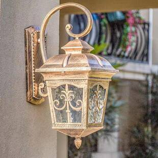 户壁柱灯庭院外灯农新村别墅门灯阳台，围墙欧式复古防水墙灯花园