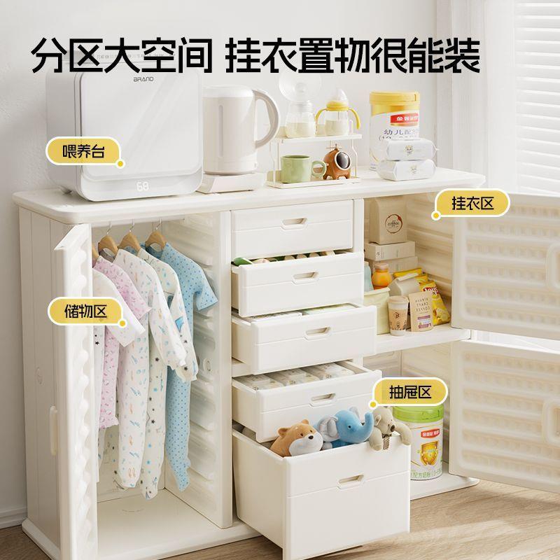 儿童玩具类收纳柜婴无品牌/儿置物收纳架宝宝分柜置物储物柜衣喂