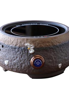 中宏尚式粗陶家用煮茶炉烧水炉壶古早烧电陶耐高温茶壶42232提壶