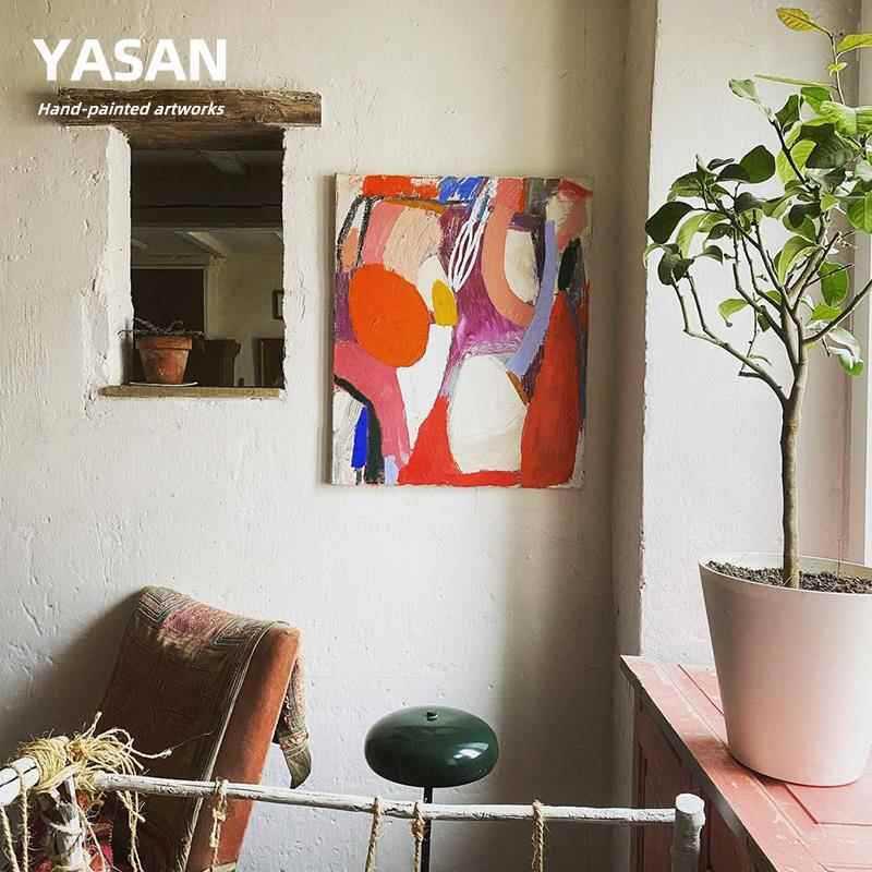 顺丰后YQE现画代客厅油抽象玄关饰画纯手工巨幅画装肌壁理挂画
