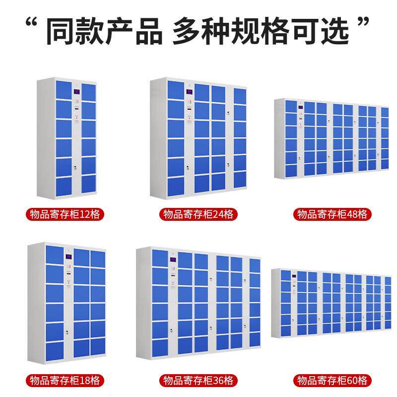 智能存包柜脸人识别刷扫码联网24卡身寄份证商场景区储物收纳存柜