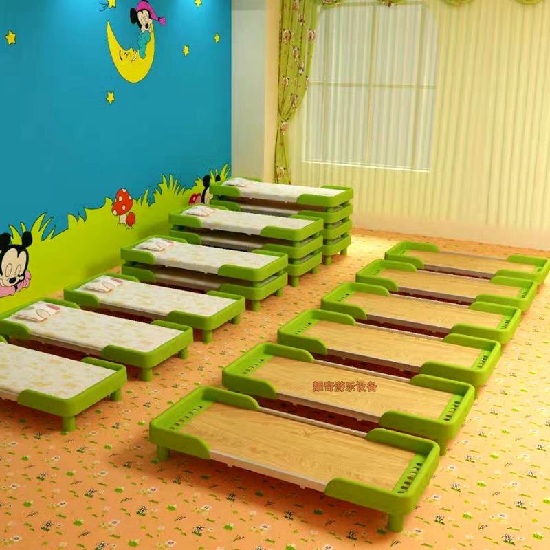 无品牌/高扶手儿床童学床.幼儿园床叠叠早教中心生午料休午睡木板