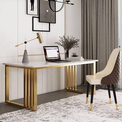 岩板茶柜茶桌卧室客厅家书用桌水大气小户型书极ARJ桌岩板书桌轻