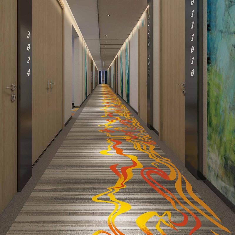 高清尼0龙印满铺地毯1客20花克加厚酒店宾馆走廊房宴会厅nlyh12-1