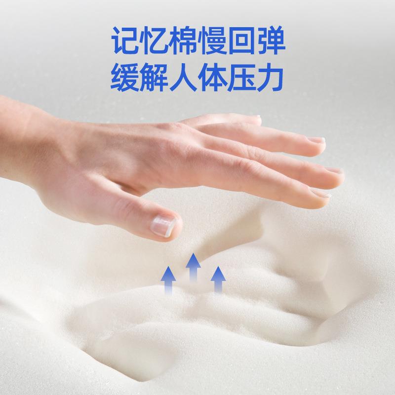 枕家颈太空棉枕之芯舒适护慢回弹学生记忆3D凝胶枕枕季四通用凝胶