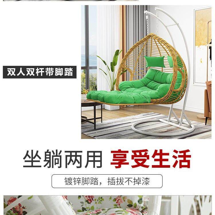 境跨户外吊篮椅阳台庭人院室外秋千户外人家无品牌/具懒网红双吊