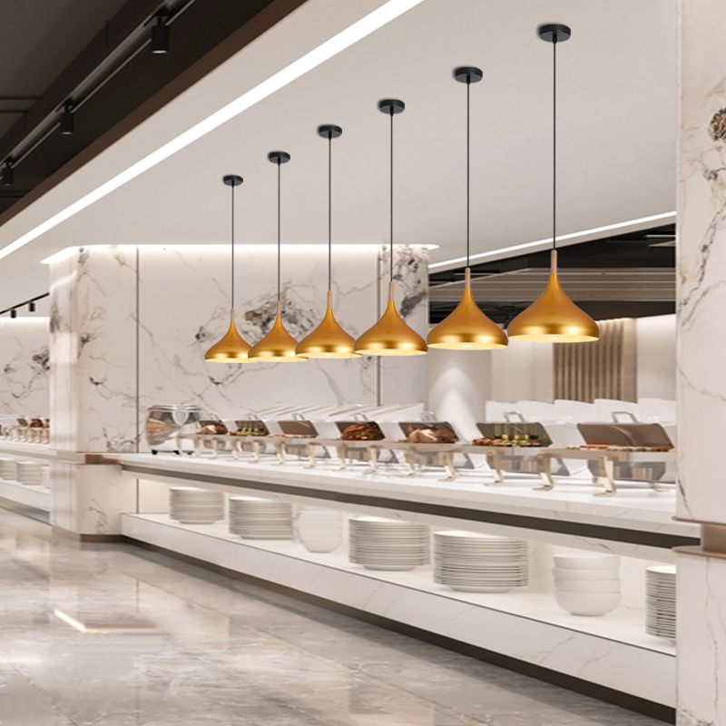 吊灯熟食店餐厅超市加热保温自助餐食品干货防潮披萨食物餐台烤灯