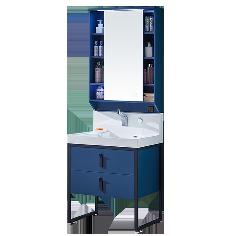 席玛落地式浴室柜现代简约卫浴柜卫生间镜柜脸盆柜洗手台