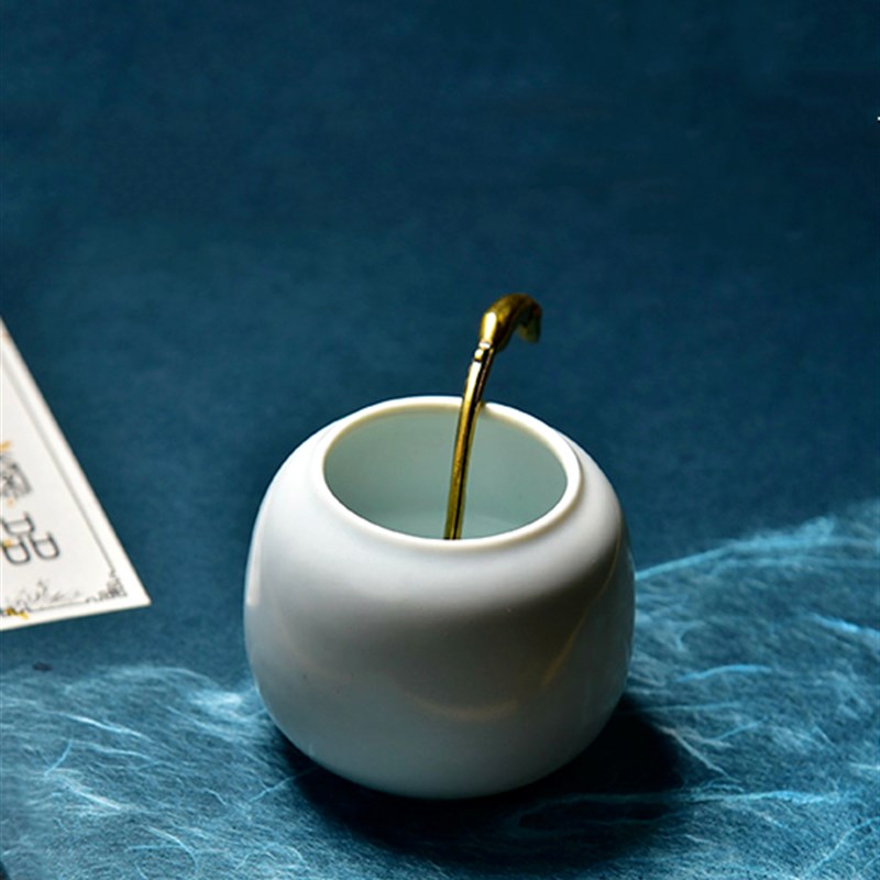 砚滴陶瓷水滴磨墨条砚研磨加水水盂文房四宝学生毛笔书法用品