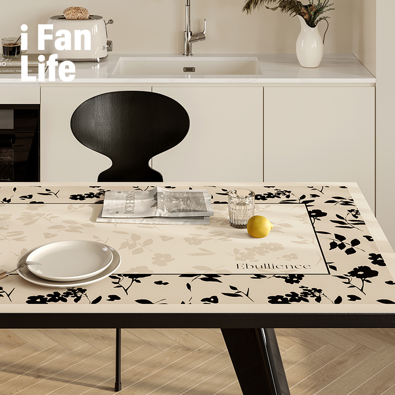 范店奥娜尔皮革桌垫防水防油免洗隔热餐桌壁纸防烫茶几垫子可裁剪