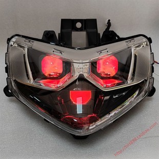 激光LED双光透镜 2C前大灯总成改装 适用新款 赛鹰125前照灯JYM125T