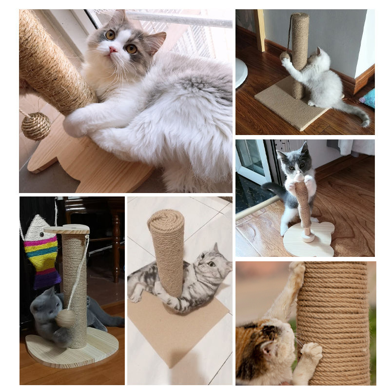 H猫抓板桌腿攀爬猫爪改造暖气管装饰水管麻绳猫抓柱遮丑管道猫窝