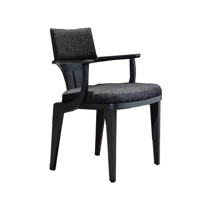 中古风实木餐椅家用餐厅酒店民宿会所休闲椅扶手椅养老院洽谈椅