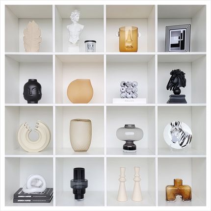 样板间书柜简约家居饰品相架陶瓷玻璃工艺品创意软装摆件ZH3147