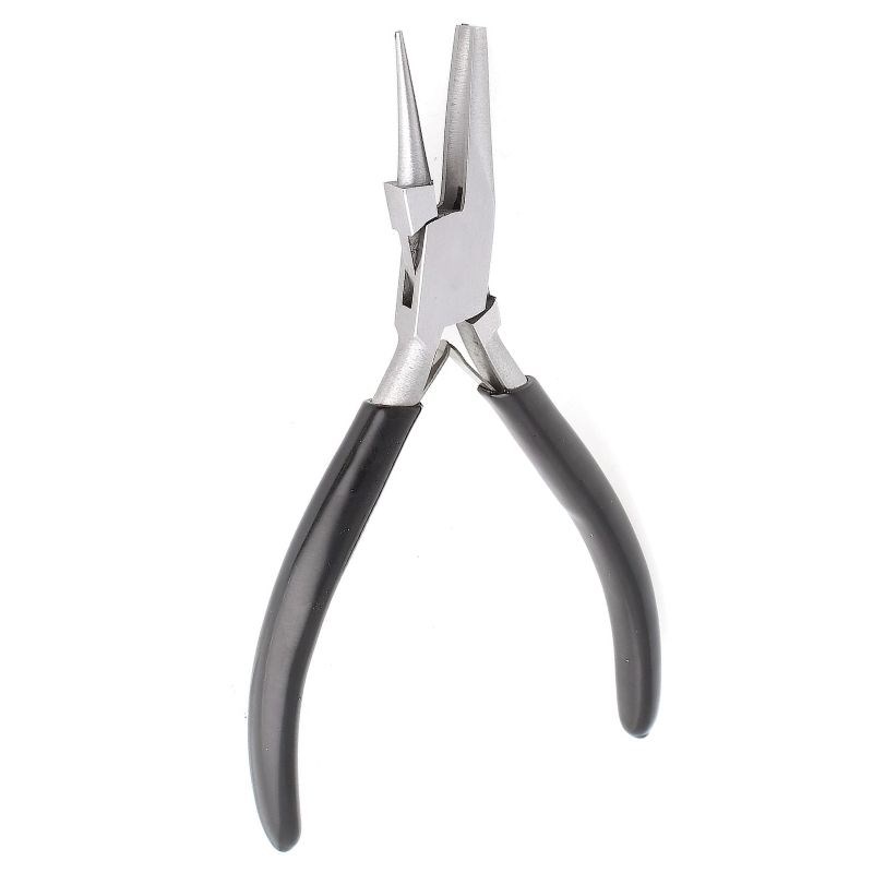 不锈钢卷针钳圆嘴凹槽钳珠宝钳手工钳子钢丝铜线9银线九针工具